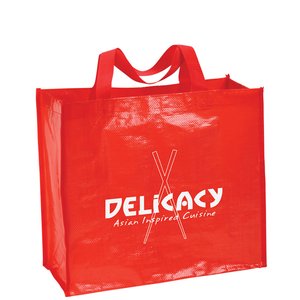 Additional Image 1 - a red bag with white text