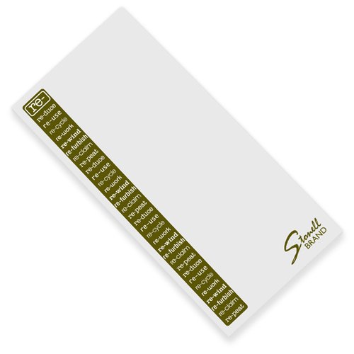 Additional Image 1 - a white rectangular object with a green stripe