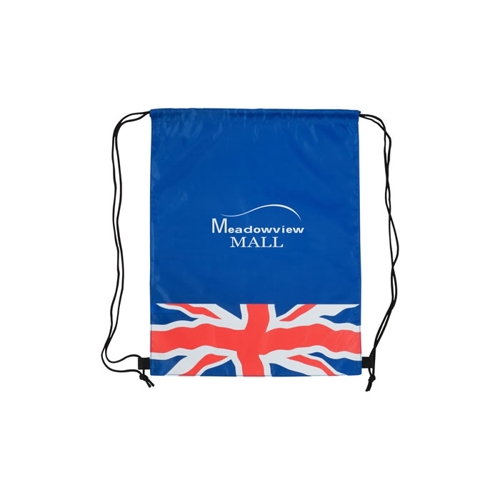 Additional Image 1 - a blue square with red and white flag