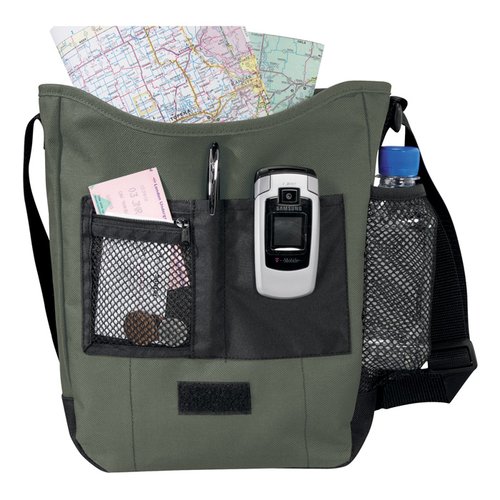 Additional Image 4 - a green bag with a white object in the pocket