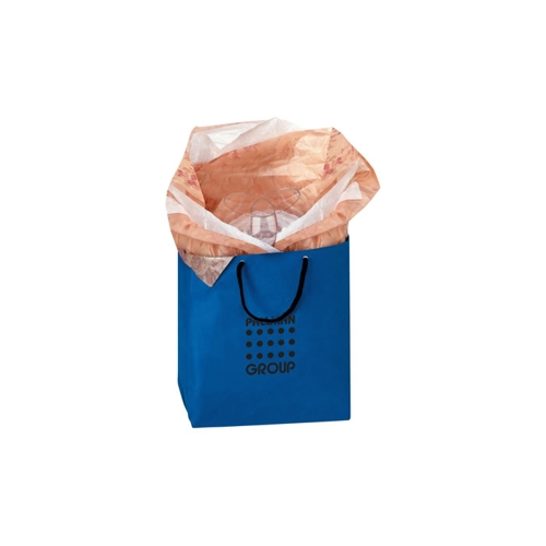 Additional Image 1 - a blue bag with pink inside