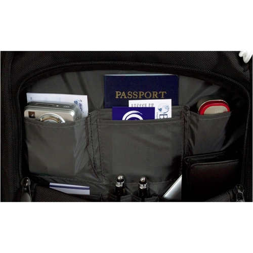 Additional Image 2 - a black bag with a pocket inside