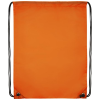 an orange rectangular object with black corners