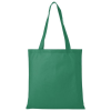 a green bag with a handle