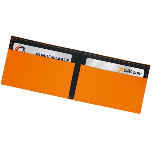 Additional Image 6 - an orange and black card holder