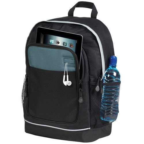 Additional Image 3 - a black backpack with a zipper