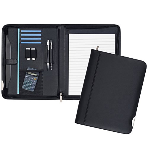Additional Image 2 - a black case with a white paper and a black cover
