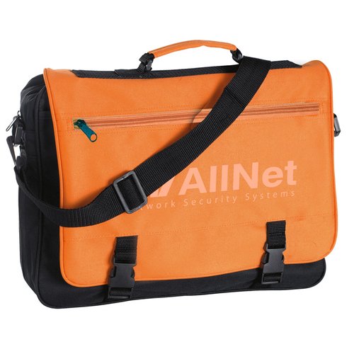 Additional Image 1 - an orange and black briefcase