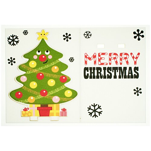 Additional Image 1 - a christmas card with a tree and text