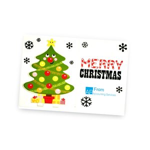 Additional Image 1 - a white card with a christmas tree