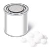 Additional Thumbnail Image 1 - a white can with a round white object next to it