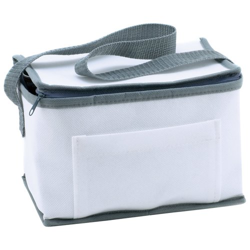 Additional Image 2 - a white and grey cooler bag