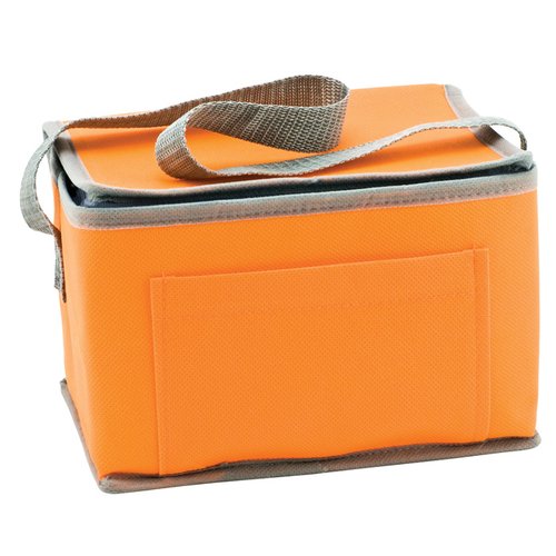 Additional Image 3 - an orange cooler bag with a handle
