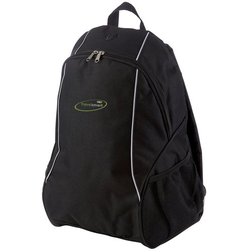 Additional Image 2 - a black backpack with a zipper