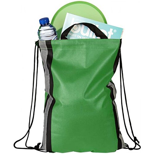Additional Image 3 - a green backpack with a green bag and a green plate