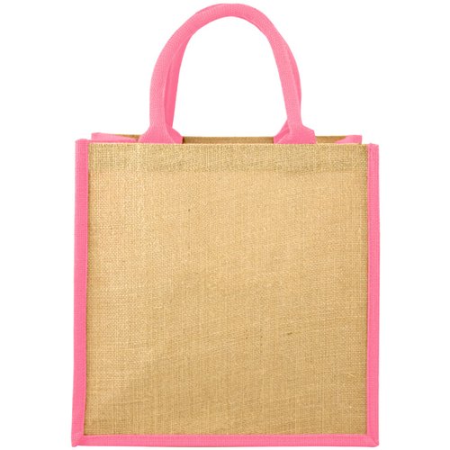 Additional Image 3 - a brown bag with pink handles