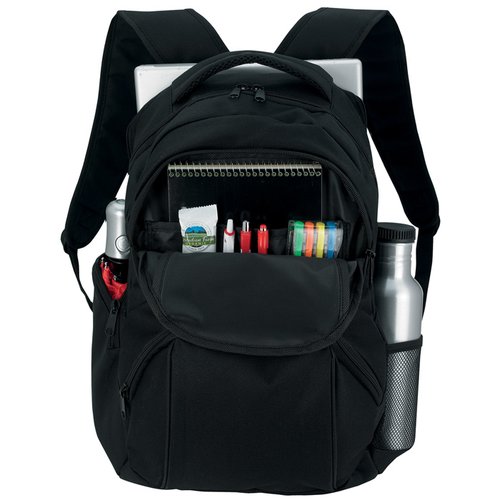 Additional Image 1 - a black backpack with a pocket