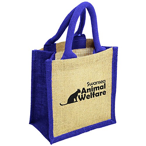 Additional Image 2 - a blue and tan bag