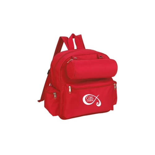 Additional Image 1 - a red backpack with a white logo