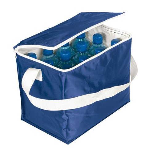 Additional Image 1 - a blue bag with a white handle