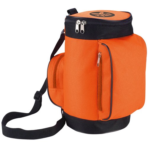 Additional Image 1 - an orange and black cooler bag
