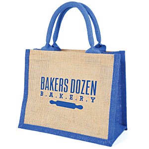 Additional Image 1 - a blue and tan bag