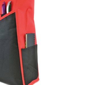 Additional Image 1 - a red and black bag with black pockets