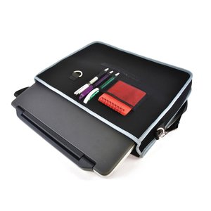 Additional Image 1 - a black rectangular object with red and white text