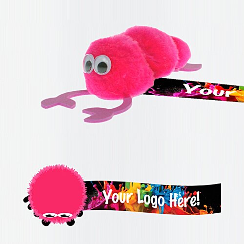 Additional Image 1 - a pink toy with eyes and legs