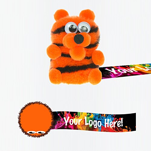 Additional Image 2 - a stuffed animal with a colorful band