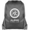 View Image 2 of 2 of Essential Drawstring Bag - Black with Coloured Cords - Printed