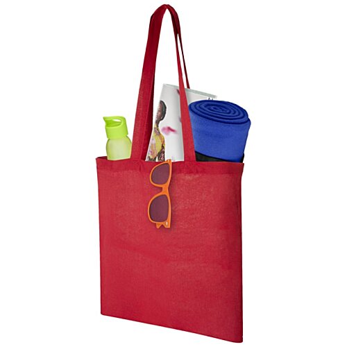 Additional Image 3 - a red bag with items in it