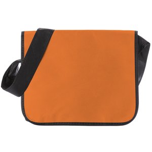 Additional Image 2 - an orange bag with a black strap