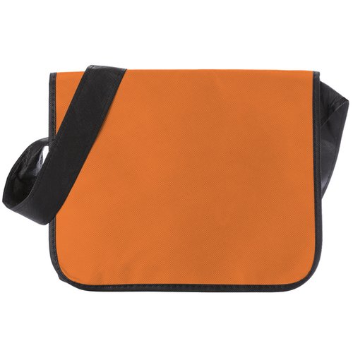 Additional Image 2 - an orange bag with a black strap