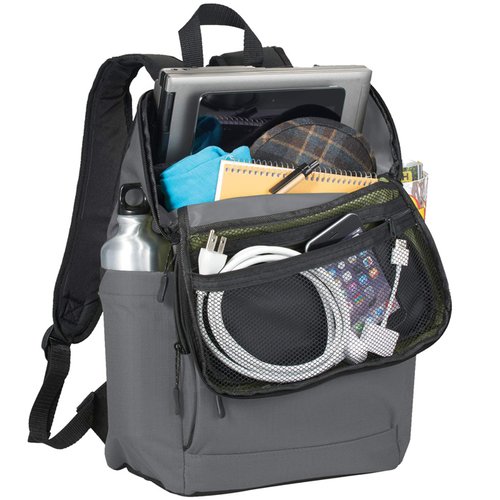 Additional Image 1 - a grey backpack with a black strap