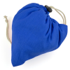 a blue bag with a string