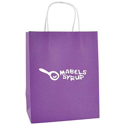 Additional Image 2 - a purple shopping bag with white text