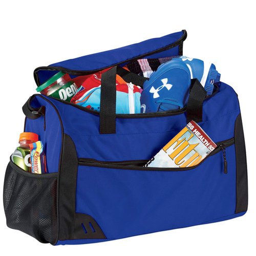 Additional Image 1 - a blue bag with a black handle