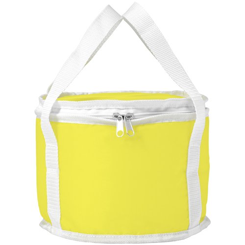 Additional Image 2 - a yellow cooler bag with white handles