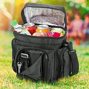 Additional Image 1 - a black bag with food in it