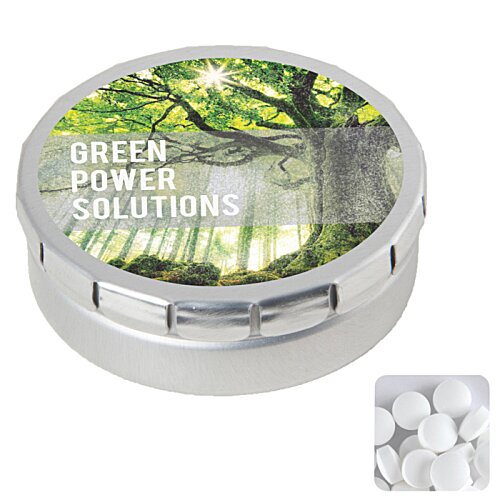 Additional Image 3 - a round metal container with a round lid