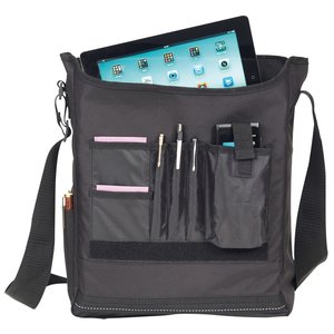 Additional Image 1 - a black bag with a tablet and other objects