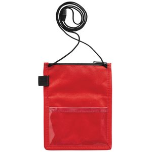 Additional Image 2 - a red bag with a black handle