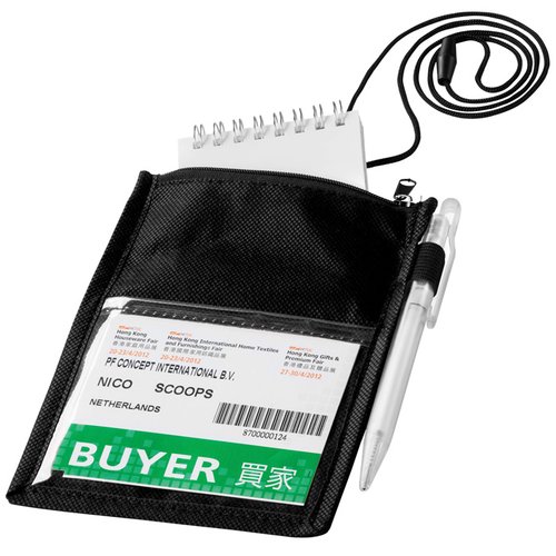 Additional Image 5 - a black and white tag with a white label