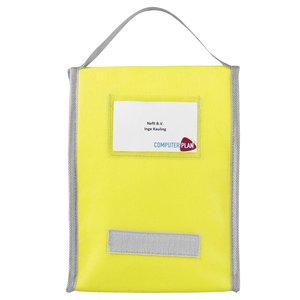 Additional Image 4 - a yellow rectangular object with a white label