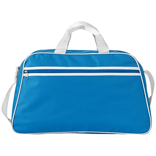 Additional Image 1 - a blue bag with white handles
