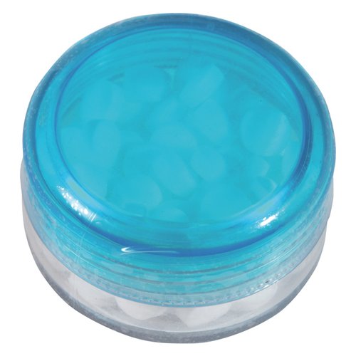 Additional Image 4 - a blue and clear plastic button