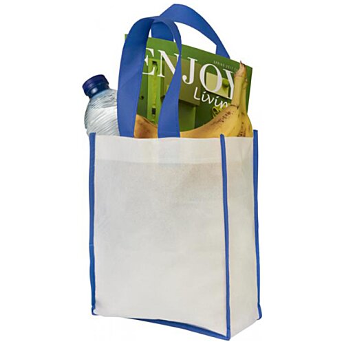 Additional Image 2 - a white bag with a blue handle