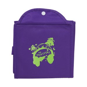 Additional Image 1 - a purple bag with a green logo