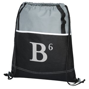 Additional Image 4 - a black and grey bag with white letters